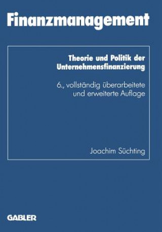 Kniha Finanzmanagement Joachim Süchting
