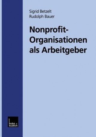 Βιβλίο Nonprofit-Organisationen ALS Arbeitgeber Sigrid Betzelt