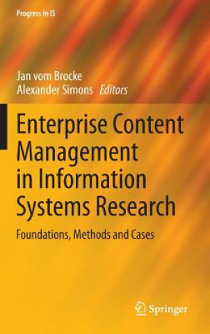 Kniha Enterprise Content Management in Information Systems Research Jan vom Brocke