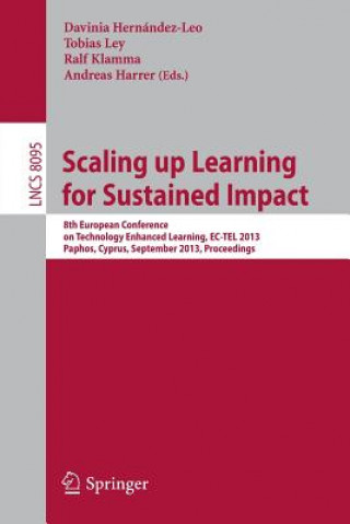 Könyv Scaling up Learning for Sustained Impact Davinia Hernández-Leo