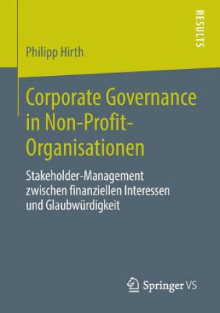 Knjiga Corporate Governance in Non-Profit-Organisationen Philipp Hirth