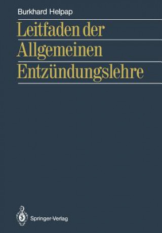 Book Leitfaden Der Allgemeinen Entzundungslehre Burkhard Helpap