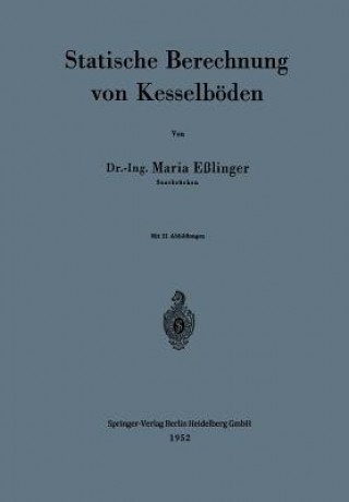 Livre Statische Berechnung Von Kesselboeden Maria Eßlinger