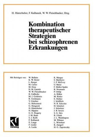 Knjiga Kombination Therapeutischer Strategien Bei Schizophrenen Erkrankungen H. Hinterhuber