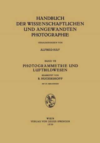 Kniha Photogrammetrie Und Luftbildwesen Na Hugershoff