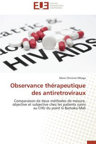 Kniha Observance therapeutique des antiretroviraux Marie Christine Mbaga