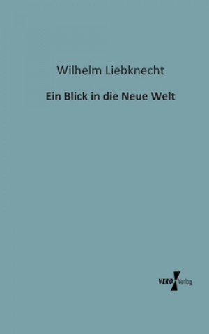 Buch Blick in die Neue Welt Wilhelm Liebknecht