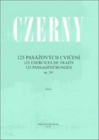 Kniha 125 pasážových cvičení op. 261 Carl CZERNY