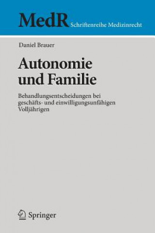 Kniha Autonomie Und Familie Daniel Brauer
