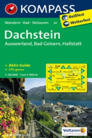 Nyomtatványok Kompass Karte Dachstein, Ausseerland, Bad Goisern, Hallstatt 