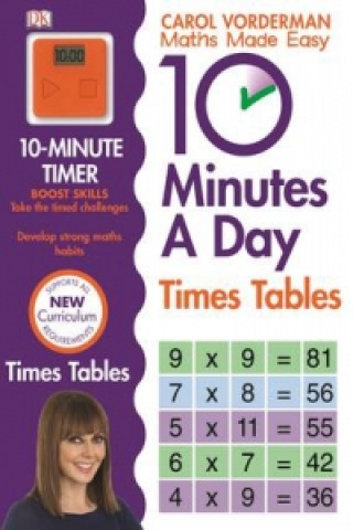 Carte 10 Minutes A Day Times Tables, Ages 9-11 (Key Stage 2) Carol Vorderman