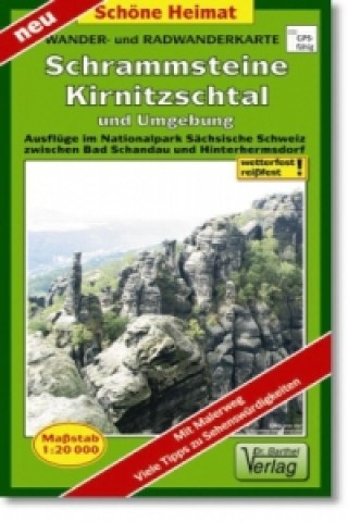 Nyomtatványok Doktor Barthel Karte Wander- und Radwanderkarte Schrammsteine, Kirnitzschtal und Umgebung 