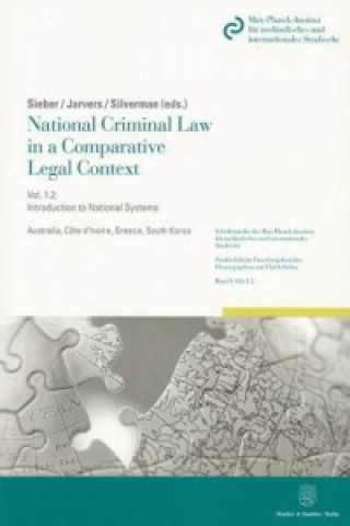Carte National Criminal Law in a Comparative Legal Context. Vol.1.2 Ulrich Sieber