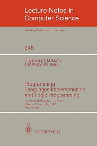 Kniha Programming Languages Implementation and Logic Programming Pierre Deransart