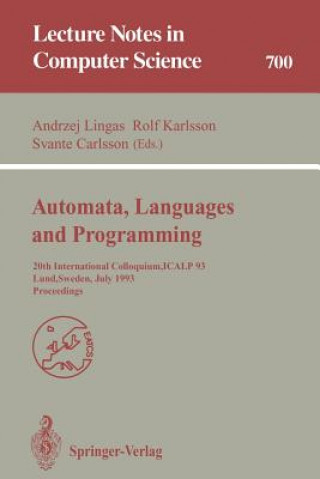 Książka Automata, Languages and Programming Andrzej Lingas