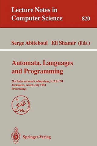 Kniha Automata, Languages, and Programming Serge Abiteboul