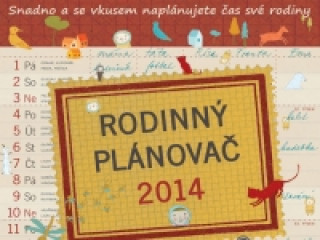 Kniha Rodinný plánovač 2014 Andrea Tachezy