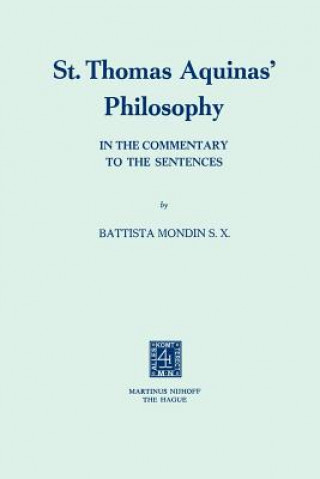 Βιβλίο St. Thomas Aquinas' Philosophy Battista Mondin