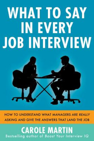 Könyv What to Say in Every Job Interview: How to Understand What Managers are Really Asking and Give the Answers that Land the Job Carole Martin
