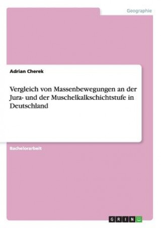 Carte Vergleich von Massenbewegungen an der Jura- und der Muschelkalkschichtstufe in Deutschland Adrian Cherek