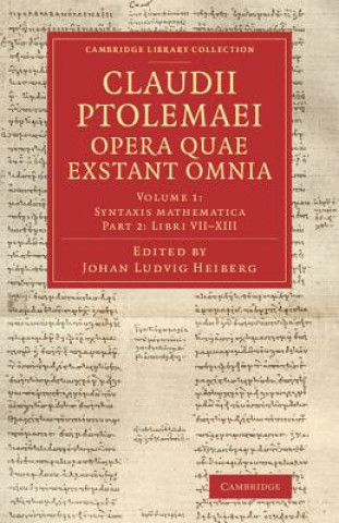 Könyv Claudii Ptolemaei opera quae exstant omnia Ptolemy