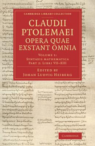 Książka Claudii Ptolemaei opera quae exstant omnia Ptolemy