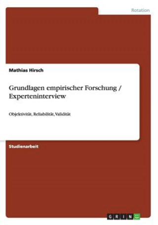 Carte Grundlagen empirischer Forschung / Experteninterview Mathias Hirsch