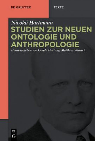 Book Studien zur Neuen Ontologie und Anthropologie Nicolai Hartmann