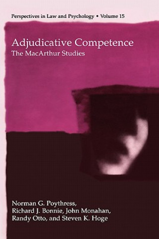 Książka Adjudicative Competence Norman G. Poythress