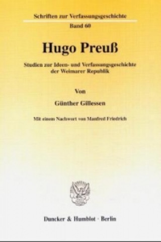 Carte Hugo Preuß. Günther Gillessen