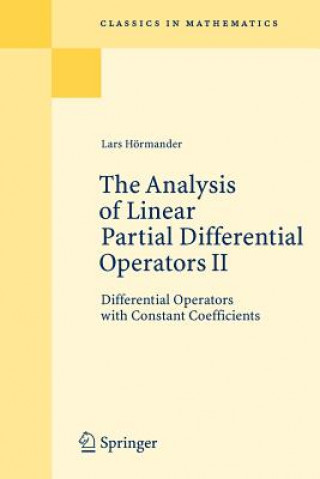 Book Analysis of Linear Partial Differential Operators II Lars Hormander