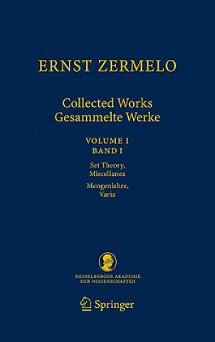 Buch Ernst Zermelo - Collected Works/Gesammelte Werke Ernst Zermelo