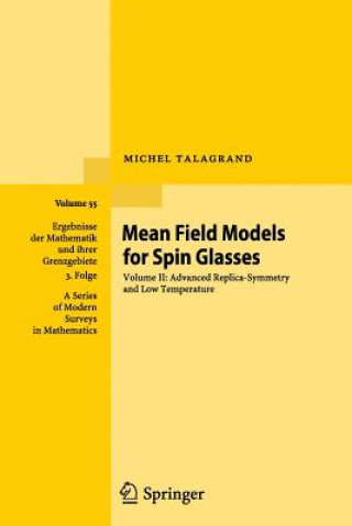 Książka Mean Field Models for Spin Glasses Michel Talagrand