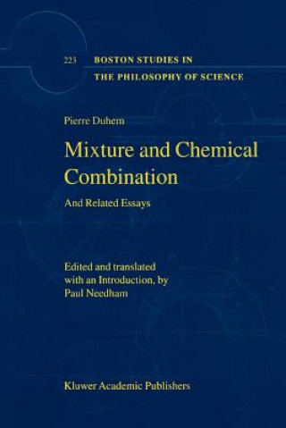 Kniha Mixture and Chemical Combination Pierre Duhem