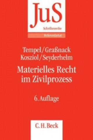 Kniha Materielles Recht im Zivilprozess Otto Tempel