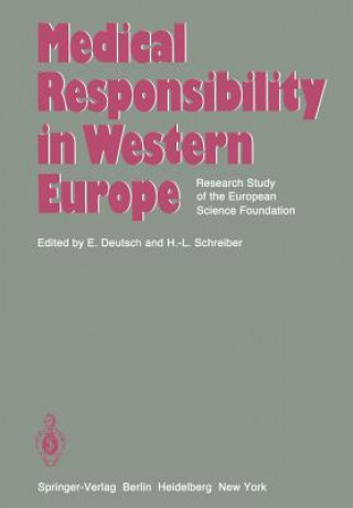 Kniha Medical Responsibility in Western Europe Erwin Deutsch