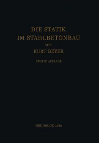 Carte Statik Im Stahlbetonbau Kurt Beyer