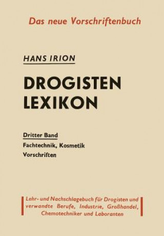 Könyv Drogisten-Lexikon Hans Irion