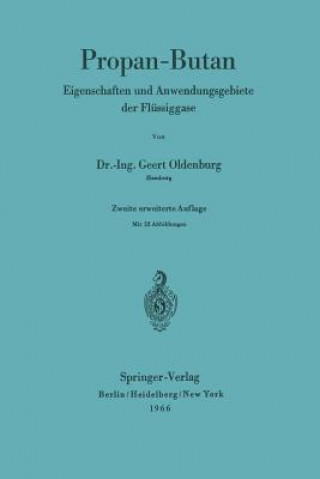Könyv Propan-Butan G. Oldenburg