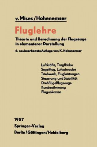 Kniha Fluglehre R.v. Mises