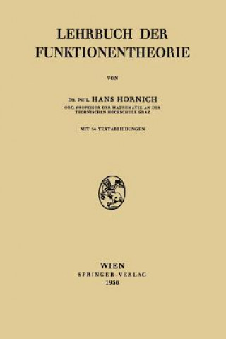 Carte Lehrbuch der Funktionentheorie, 1 Hans Hornich