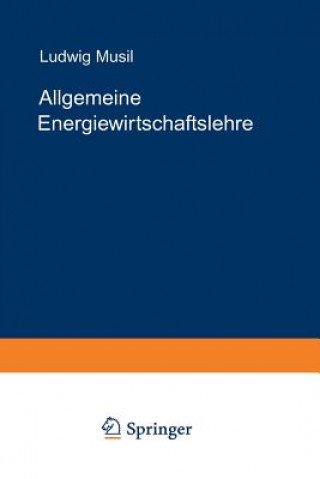 Carte Allgemeine Energiewirtschaftslehre Ludwig Musil