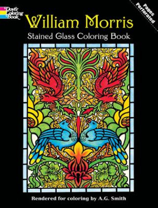 Książka William Morris Stained Glass Coloring Book AG Smith