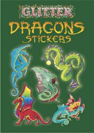 Книга Glitter Dragons Stickers Christy Shaffer