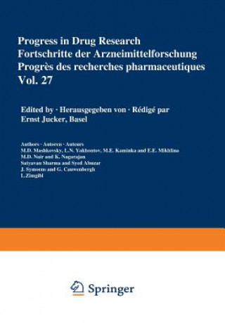 Könyv Progress in Drug Research / Fortschritte der Arzneimittelforschung / Progres des recherches pharmaceutiques UCKER