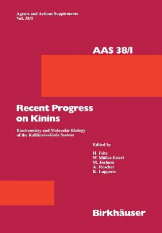 Könyv Recent Progress on Kinins önner