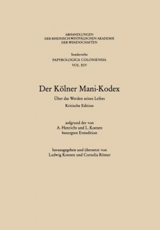 Buch Der Koelner Mani-Kodex Ludwig (Hrsg.) Koenen