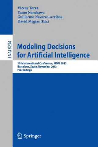 Książka Modeling Decisions for Artificial Intelligence Vincenc Torra