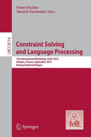 Książka Constraint Solving and Language Processing Denys Duchier