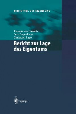Könyv Bericht Zur Lage Des Eigentums Thomas von Danwitz